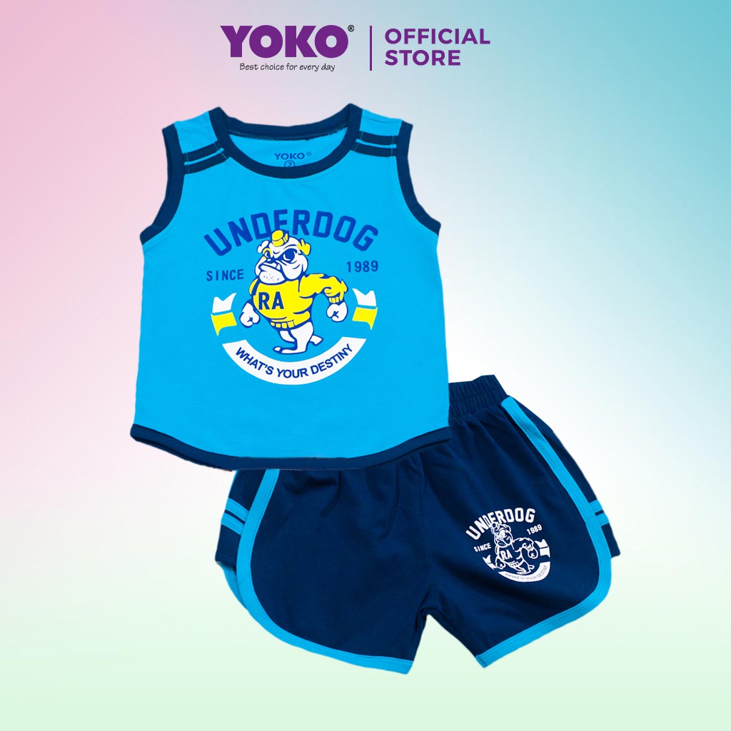 Bộ Quần Áo Thun Sát Nách Bé Trai (1-5 Tuổi) YOKO KID’S FASHION 20503T