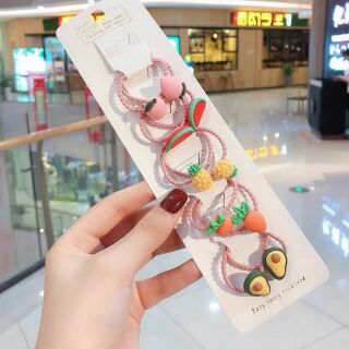 Combo 10 set dây buộc tóc trẻ em