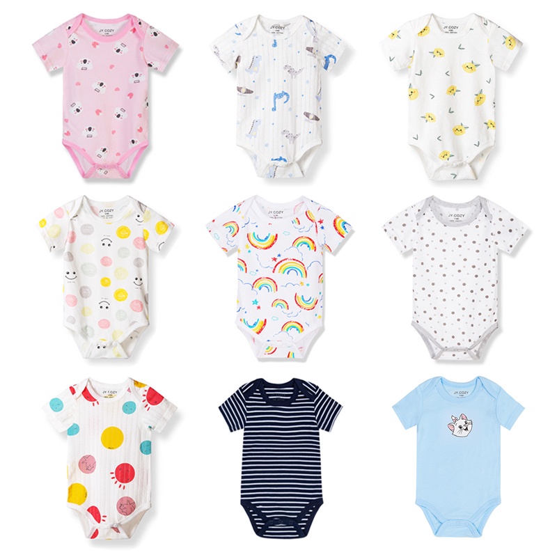 Bộ Đồ Ngủ Áo Liền Quần Cho Bé Sơ Sinh Từ 0-12 Tháng Tuổi 2021