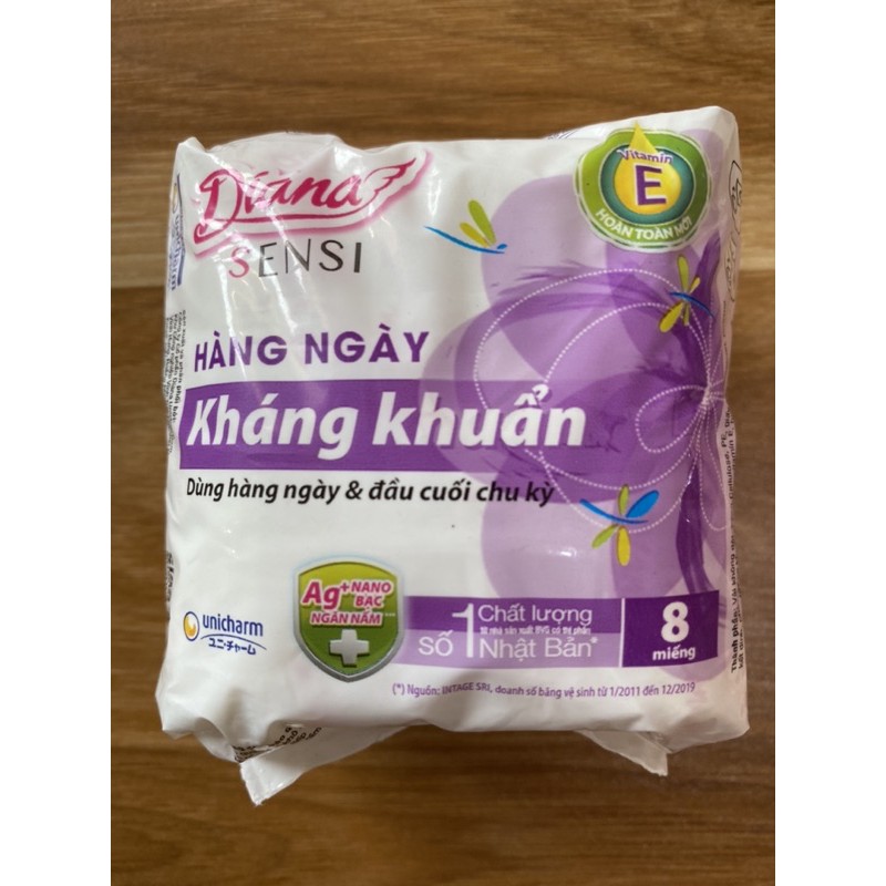Combo 12 GÓI băng vệ sinh hằng ngày KHÁNG KHUẨN 8