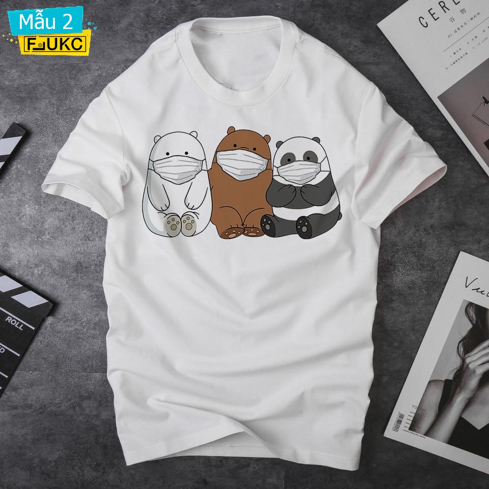 Áo Thun Teen Cực Đáng Yêu Với Hình Ba Chú Gấu Giá Tốt F702L20
