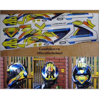 Decal Mũ bảo hiểm Fullface Shoeii