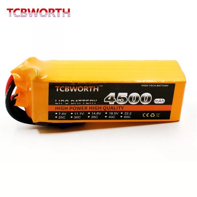 Pin lipo tcb 4500mah 25c 30c 35c 45 60c