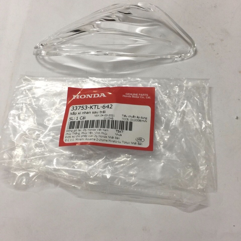 Choá Xi Nhan-Nắp Xi Nhan Trước, Sau, Trái, Phải Honda Chính Hãng Xe Wave A 50, Wave A 100, Wave S100, Wave RS100