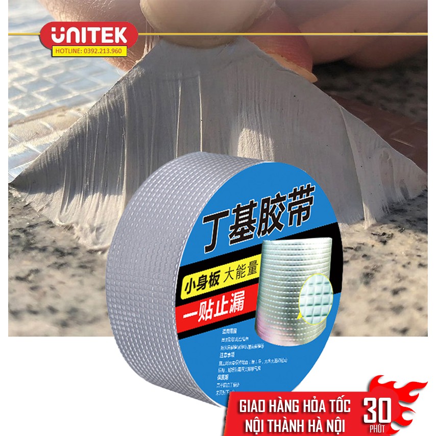 Băng Keo Siêu Dính Vá Lỗ Thủng, Khe Nứt Trong Mọi Điều Kiện Môi Trường, Siêu Chống Thấm 5cmx5m
