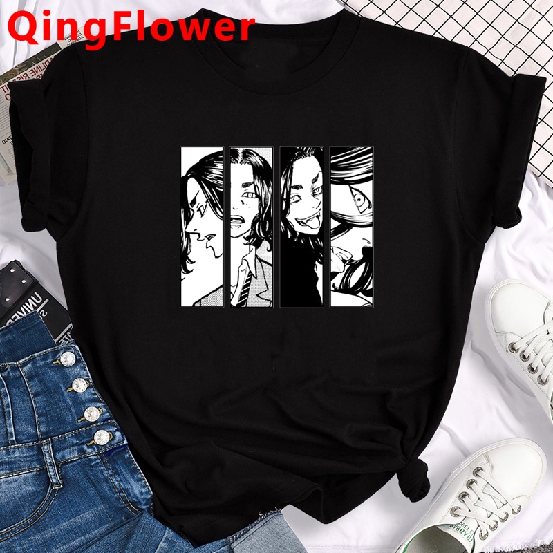 Áo Thun Tay Ngắn In Hình Anime Nhật Bản Tokyo Revengers Phong Cách Harajuku Thời Trang Mùa Hè 90s Dành Cho Nam