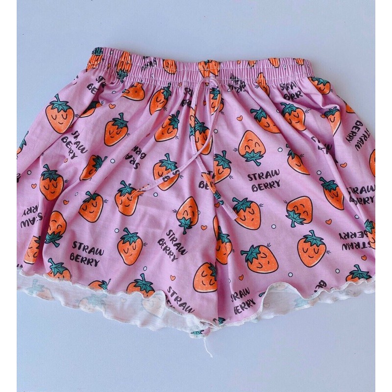 Quần đùi thun hoạ tiết xinh | BigBuy360 - bigbuy360.vn