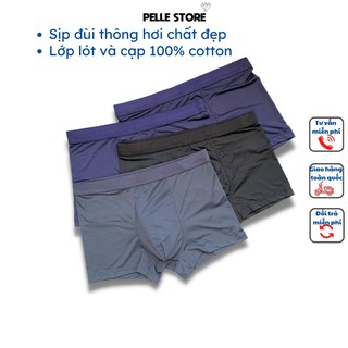 Quần lot nam kiểu dáng sịp đùi, chất liệu thông hơi thun lạnh, phần lót cotton, kiểu dáng boxer và tam giác – Pelle stor