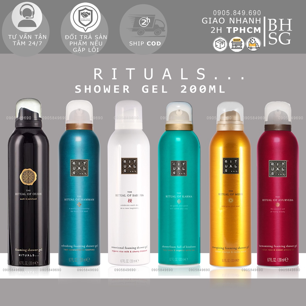 Sữa tắm tạo bọt Ritual shower gel
