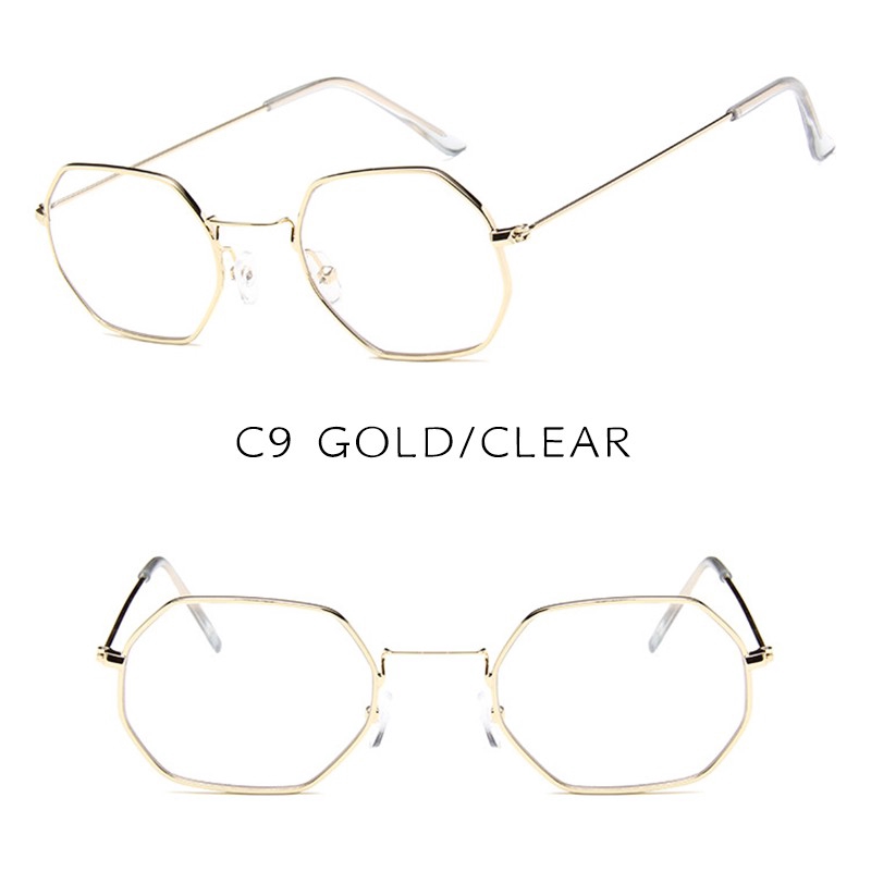 【Ready Stock】INS Fashion Metal Frame Small Sunglasses Women/Men UV400 Protection