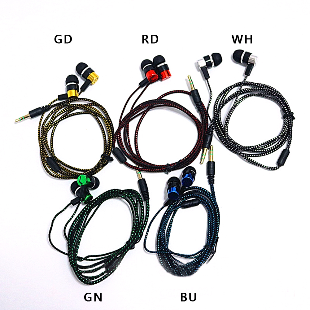 Tai nghe có dây nhiều màu nhét tai âm thanh chất lượng cao