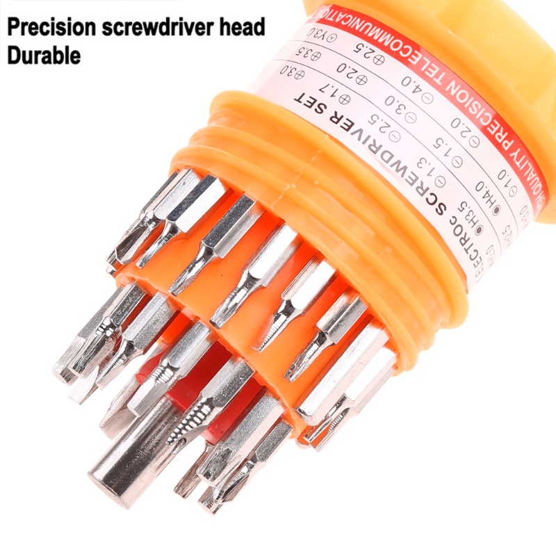 Bộ Tua Vít 31 Trong 1 Đa Năng Chuyên Dụng Sửa Chữa Điện Thoại / Đồng Hồ / Laptop