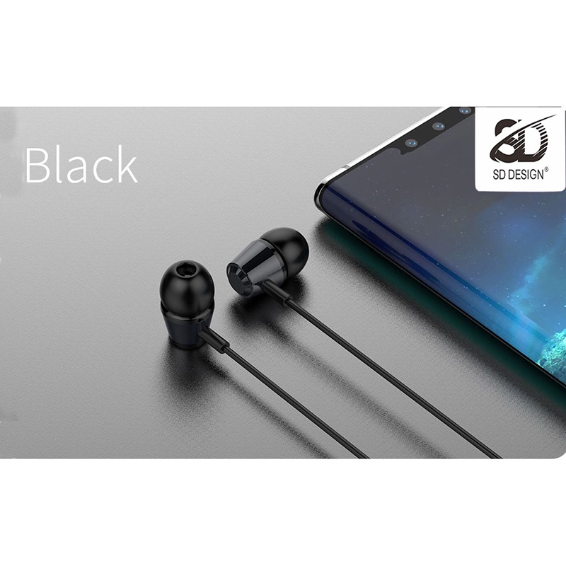 Tai nghe kỹ thuật số SD Design V99 jack cắm 3.5mm, có mic đàm thoại - Mango_Ovil