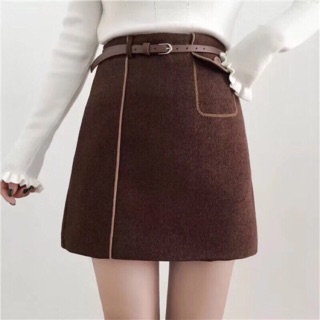 Chân váy dạ Kèm đai ( tặng ngay thẻ 20k)