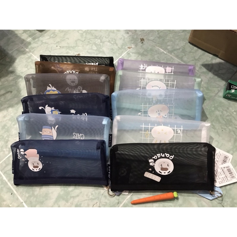 Túi-Ví bút lưới đựng bút, mỹ phẩm , văn phòng