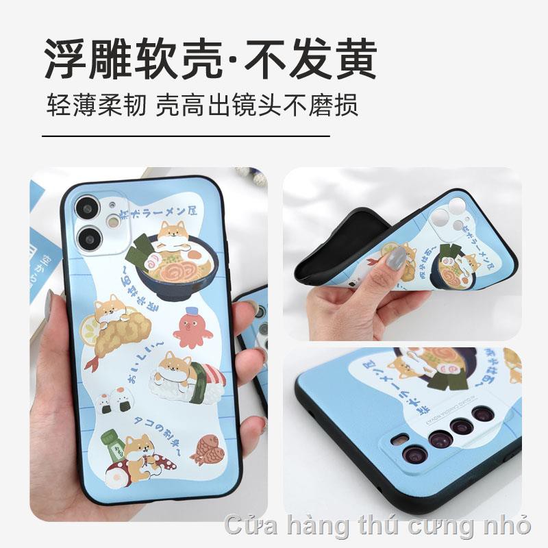 iphone case iphone 11✑♛12 Apples 11 Honor 30 mobile phone case 7xr8plus9se2 soft 9 Xiaomi 10 Huawei nova7 embossed p20p30p40 all-inclusive Corgi dog cat fun milk tea cola cute female funny