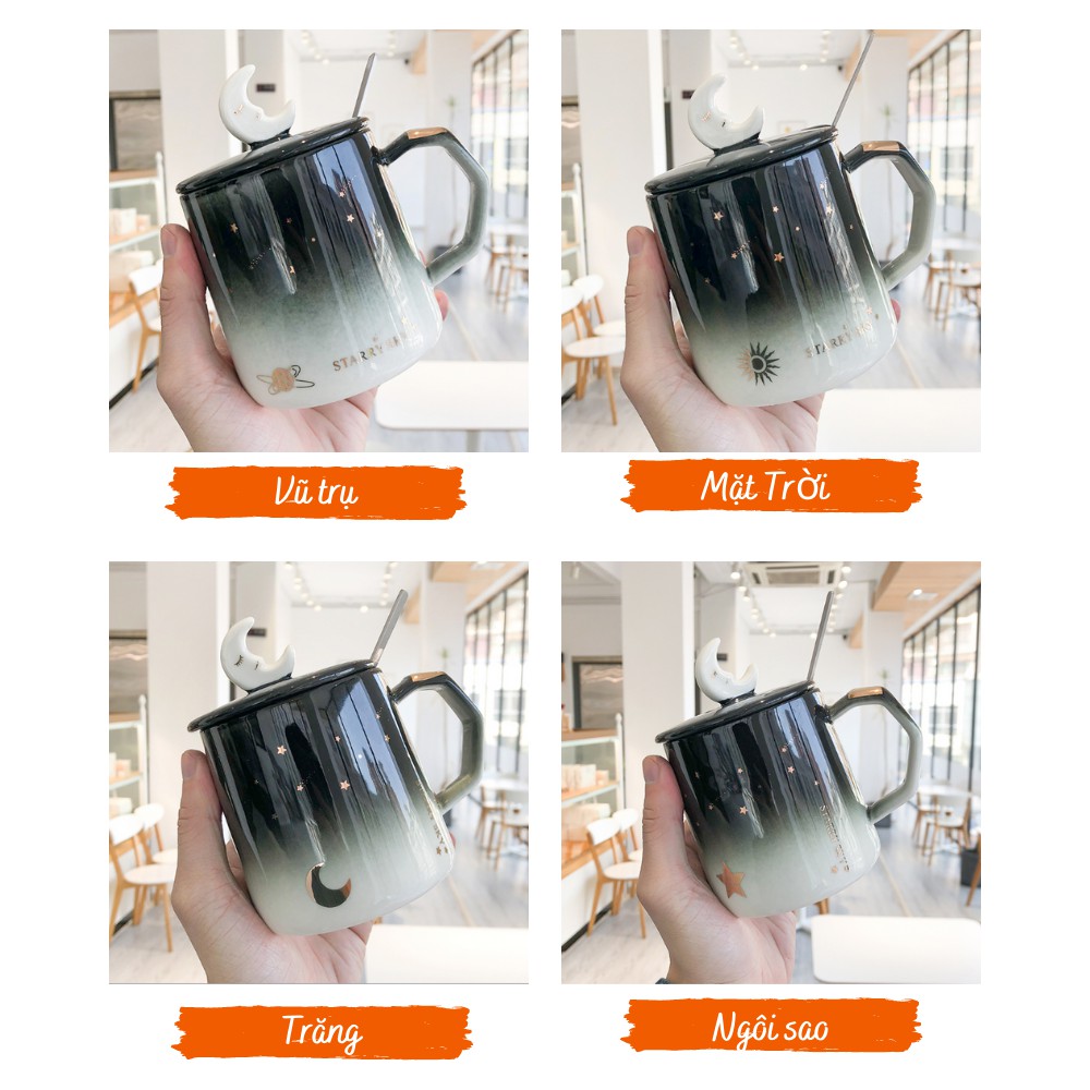 [Mã LIFESPIKE19 giảm 10% đơn 99K] Cốc Sứ Cao Cấp Hình Sao 400ml Có Nắp Đậy | BigBuy360 - bigbuy360.vn