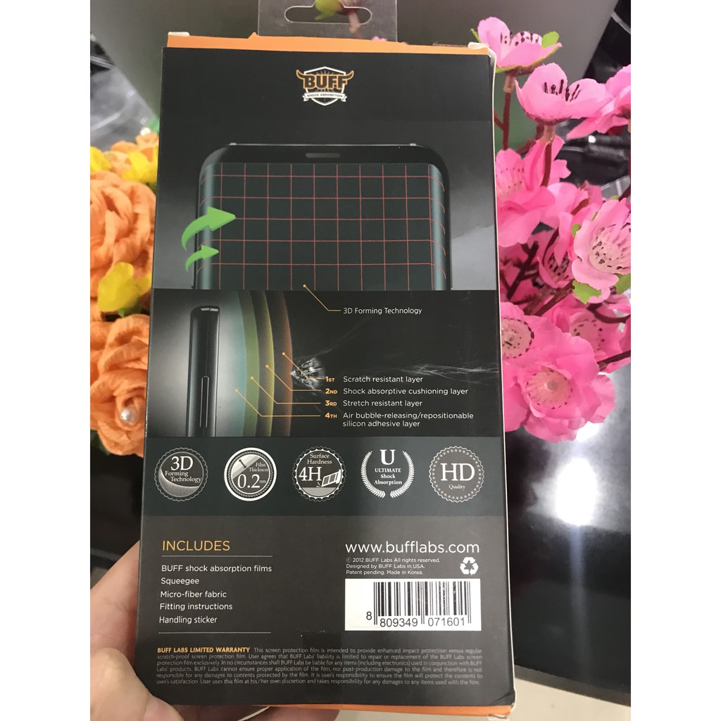 Miếng dán siêu cường lực Buff Samsung s8 plus