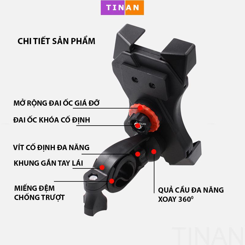 Kep Giữ Điện Thoại Trên Xe Máy, Xe Đạp, Thích Hợp Cho Shipper, Chống Rơi, Cướp Giật