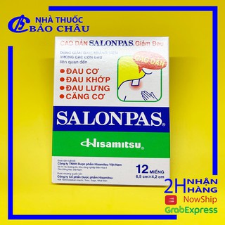 Cao dán SALONPAS giảm đau cơ khớp [nhathuocbaochauq6]