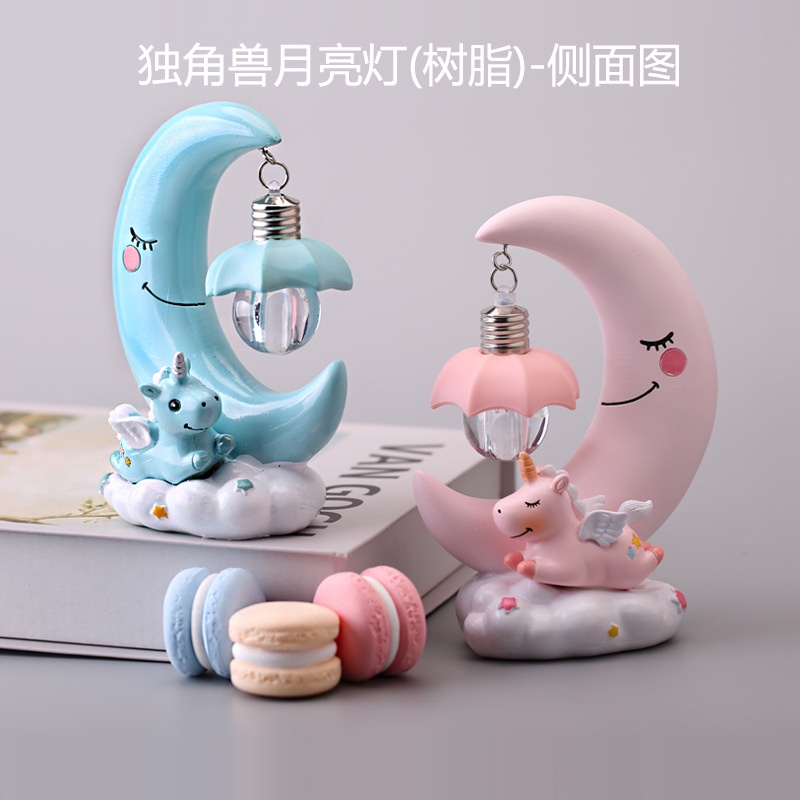 Đèn Ngủ LED Hình Kỳ Lân Dễ Thương Dùng Trang Trí Làm Quà Tặng Sinh Nhật Cho Bé Gái