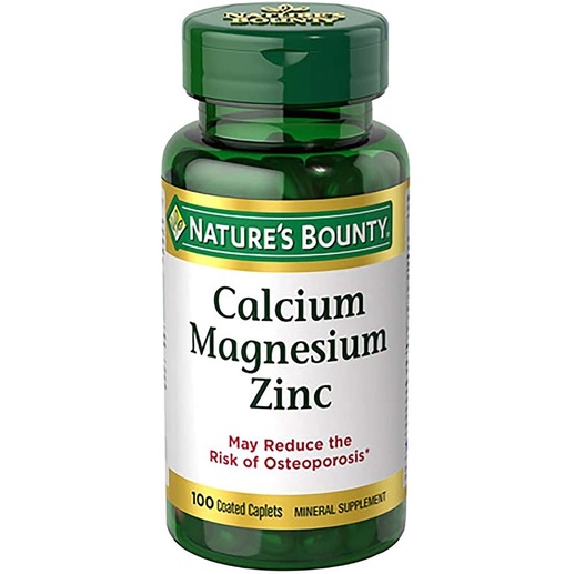 Viên Uống Bổ Sung Canxi, Chắc Khỏe Xương Nature's Bounty Calcium Magnesium Zinc 100 Viên