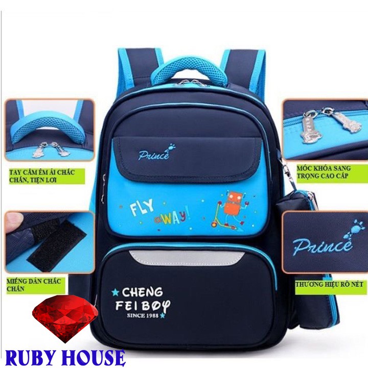 Balo cấp 1 Fly, Balo chống gù lưng cao cấp Nga-Ruby House