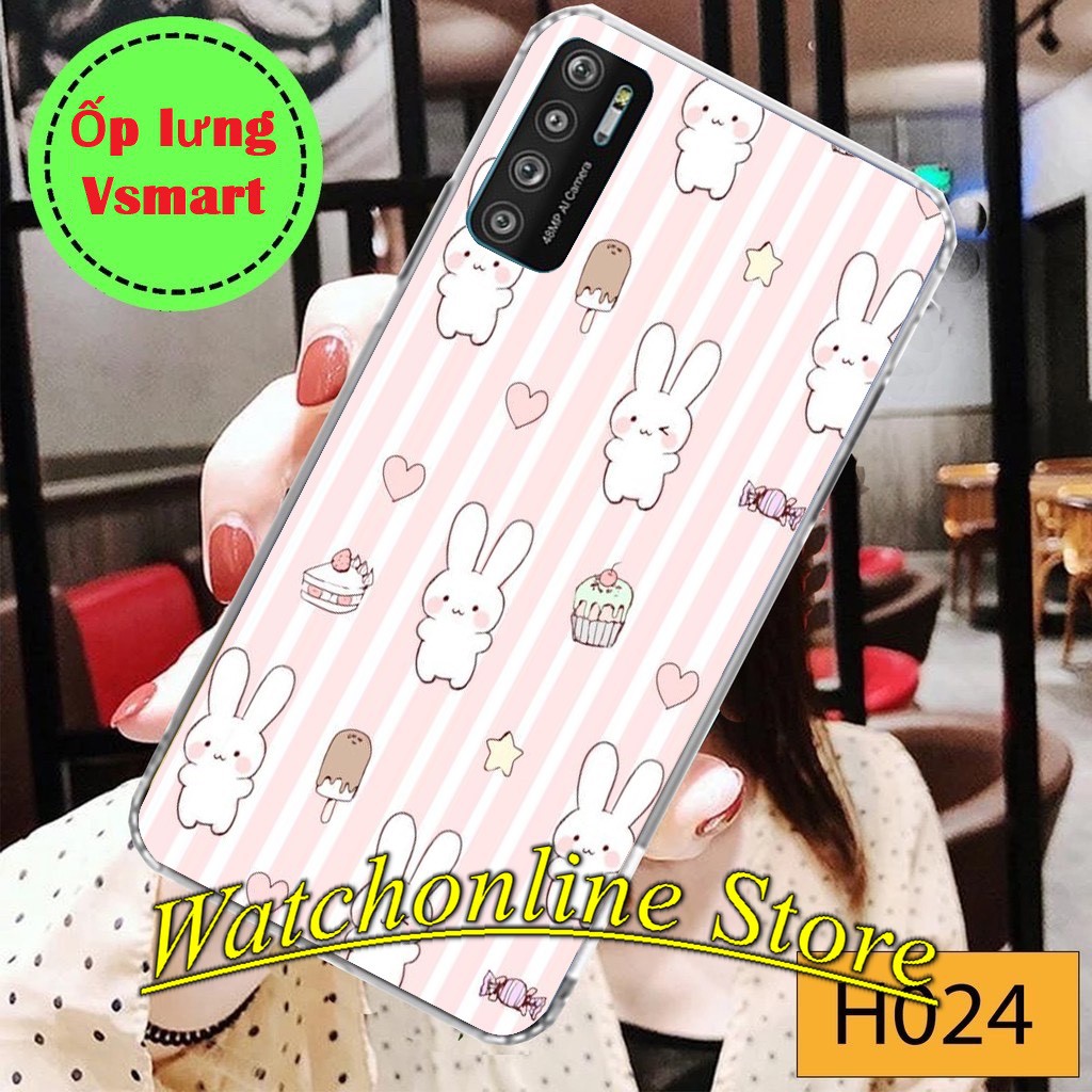 Ốp lưng silicon in hình Vsmart Live 4 Joy4 Active 3 Joy 3 Joy 2+ Joy 1+ Live Active 1 Active 1+ Joy 1 ... Thỏ P4