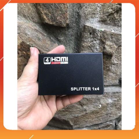 BOX CHIA 1 HDMI RA 4, HUB CHIA 1 RA 4 .CHUẨN HD,bộ chia HDMI 1 ra 4 full HD