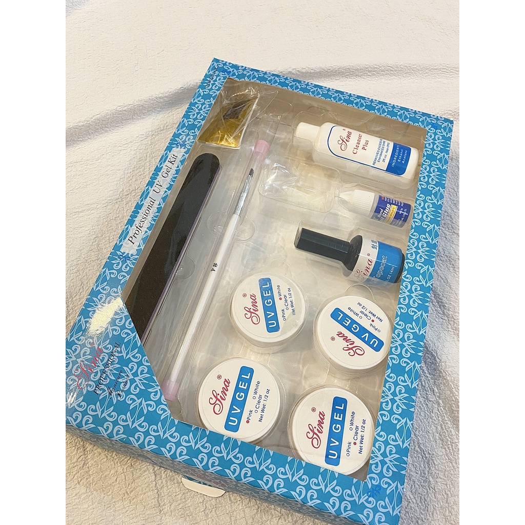 Bộ đắp gel gồm 10 món đầy đủ cơ bản SINA chính hãng 100% chuyên dụng trong làm nail