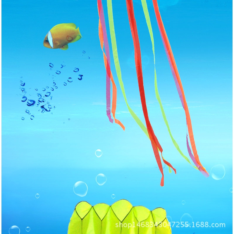 Diều thả hình bạch tuộc 3D độc đáo dây dài 4m