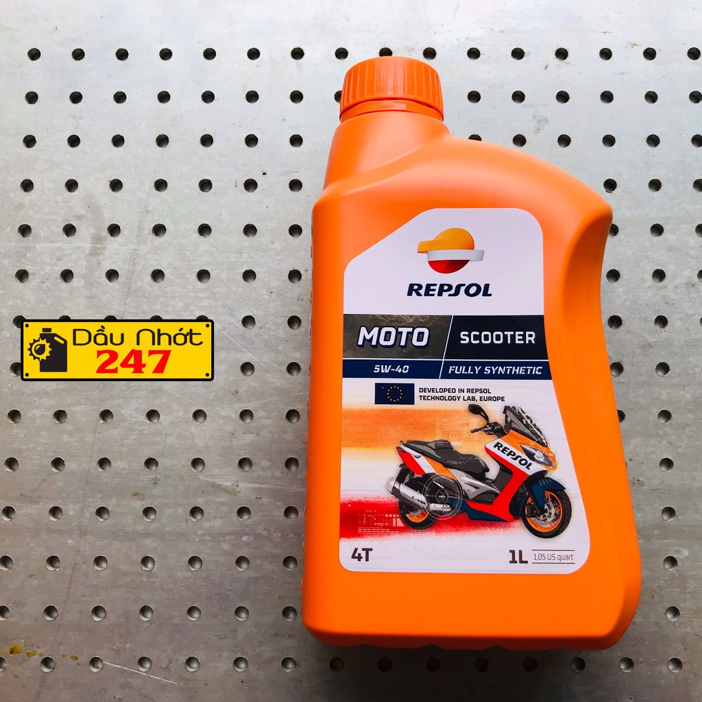 Dầu nhớt xe tay ga Repsol Moto Scooter 5w40 1L