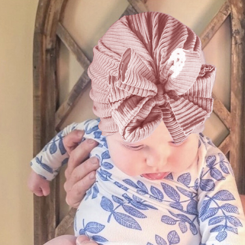 Mũ Turban Thắt Nơ Cho Bé Gái