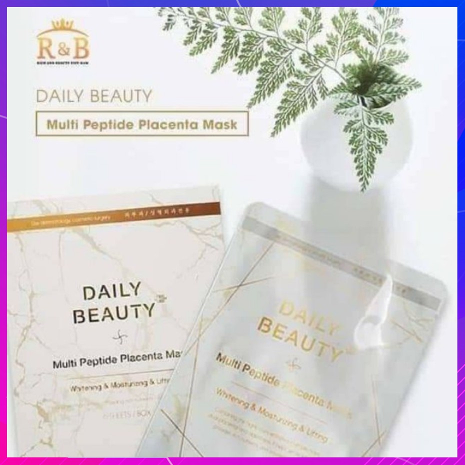 [MIẾNG DÙNG THỬ]❤️ Mặt nạ nhau thai cừu Daily Beauty - Mặt nạ dưỡng da, giảm nám tàn nhang