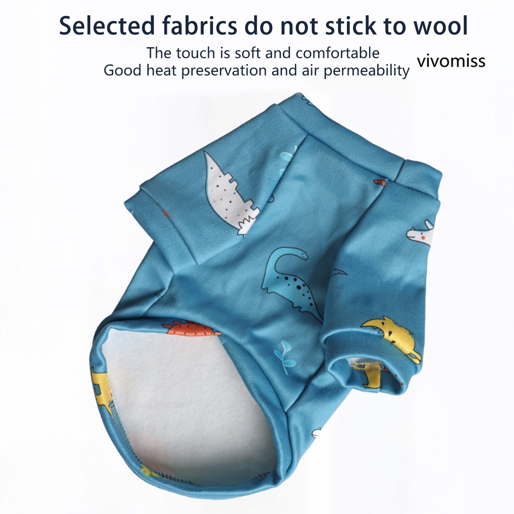 Áo giữ ấm họa tiết hoạt hình dễ thương dành cho thú cưng