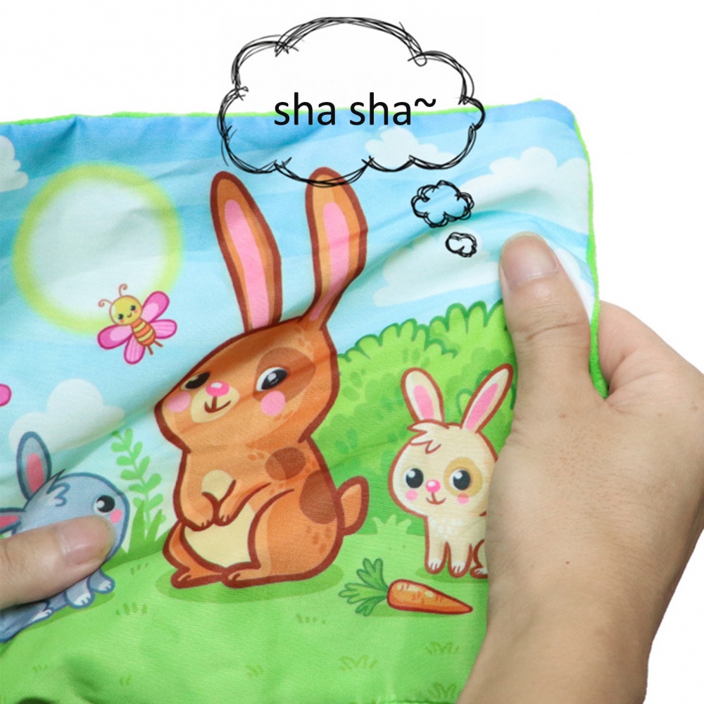 Hộp Khăn Giấy Kèm Khăn Quàng Cổ Nhồi Bông Mềm Mại Màu Cầu Vồng Dành Cho Trẻ Mẫu Giáo 0-3 Tuổi