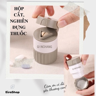 Hộp cắt, dụng cụ nghiền thuốc, đựng thuốc đa năng siêu tiện dụng nhỏ gọn