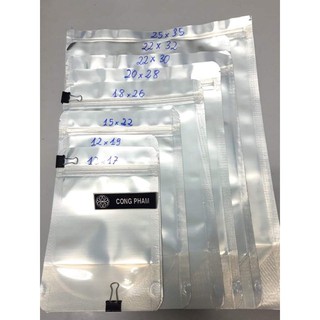 túi zip bạc