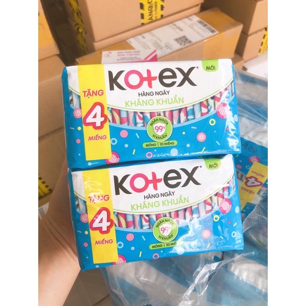 Mẫu mới BVS Kotex hàng ngày kháng khuẩn