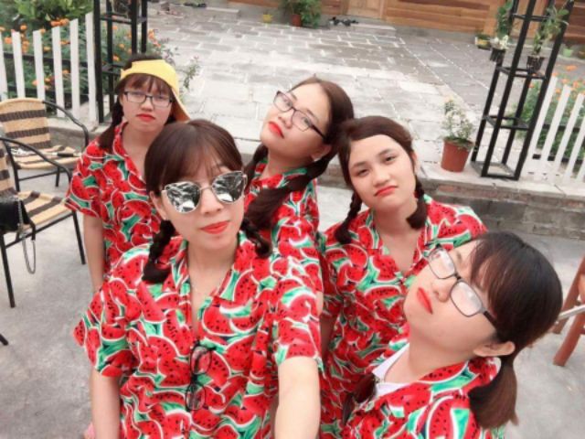 Sơ mi trái cây-dưa đỏ (ảnh thật, kèm video tự quay)