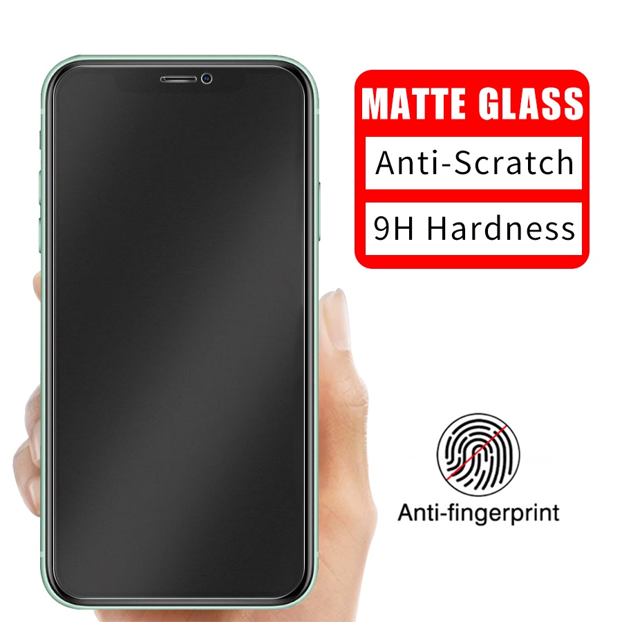 Kính Cường Lực Nhám Full Màn Cho iPhone 13 14 Pro Max 13 Mini 12 Pro Max X XS XR XS Max 6 6S 7 8 SE 2020