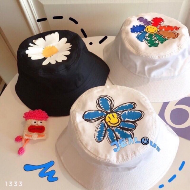 Mũ Bucket Hat Ulzzang Hoa Cúc