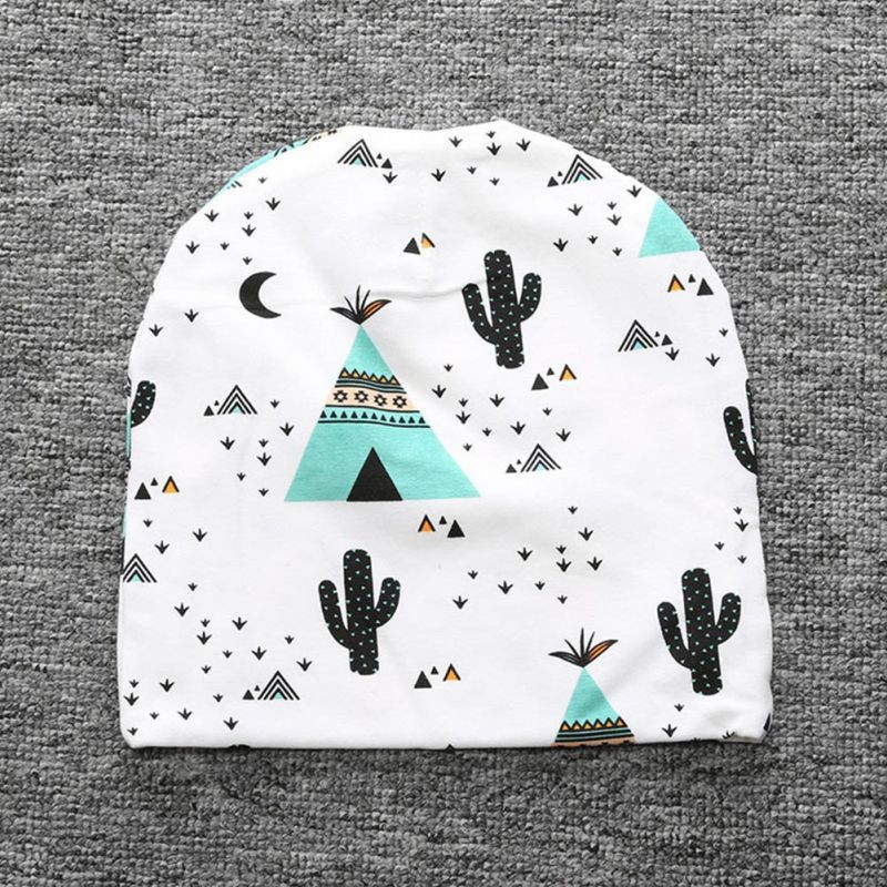 Nón len bằng cotton mềm cho trẻ sơ sinh