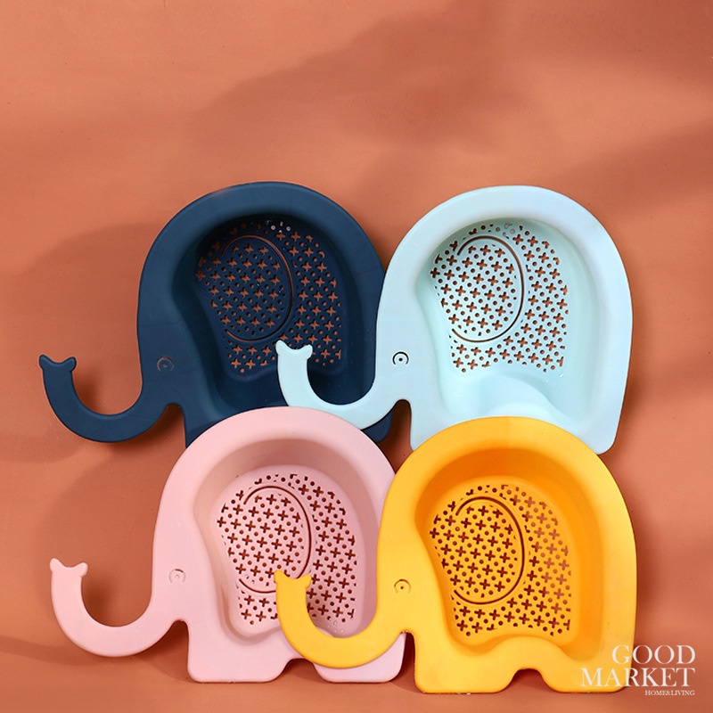 Rổ Nhựa CHÚ VOI Đựng Đồ Ráo Nước Gắn Bồn Rửa Chén Tiện Dụng