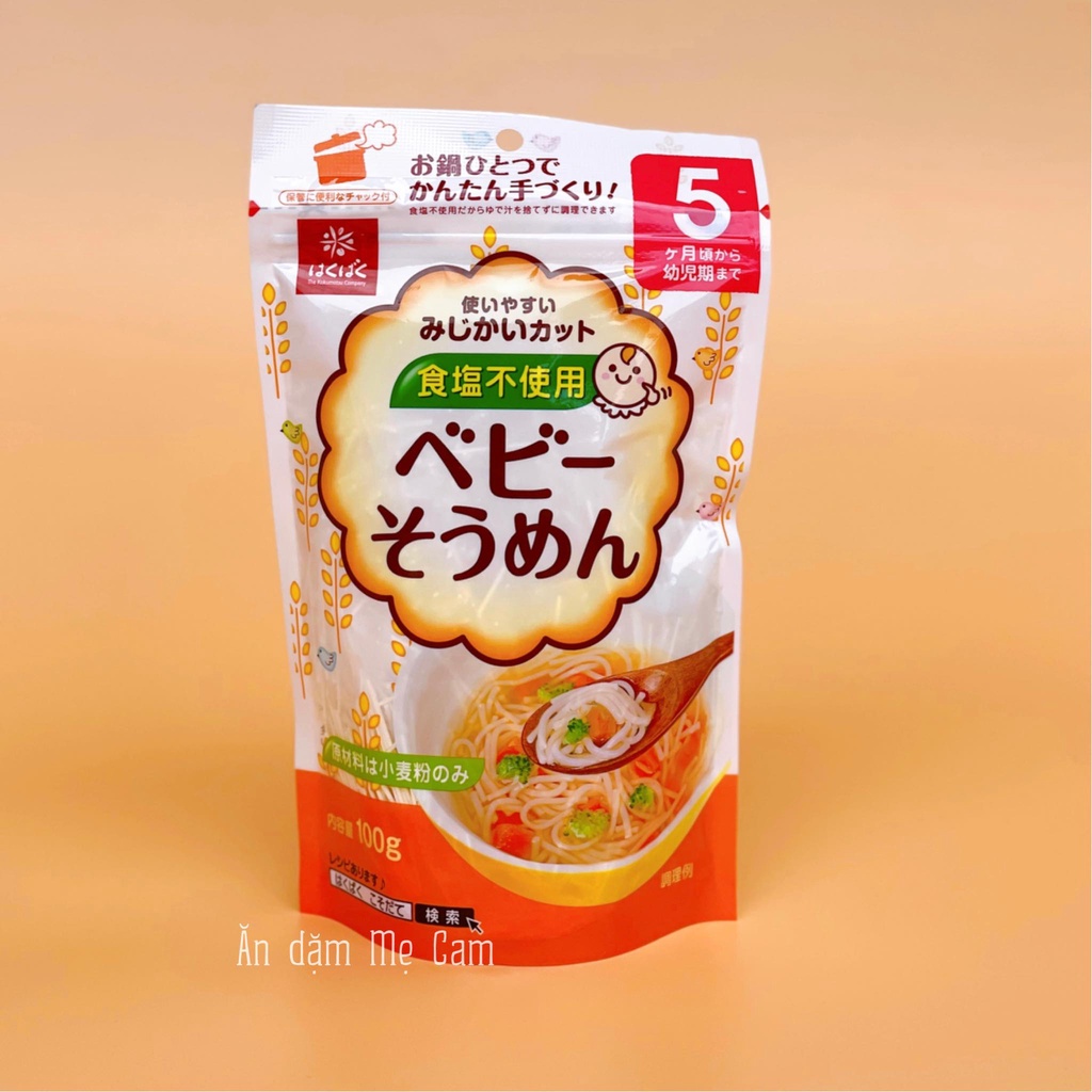 MÌ SOMEN TÁCH MUỐI HAKUBAKU cho bé từ 5 tháng