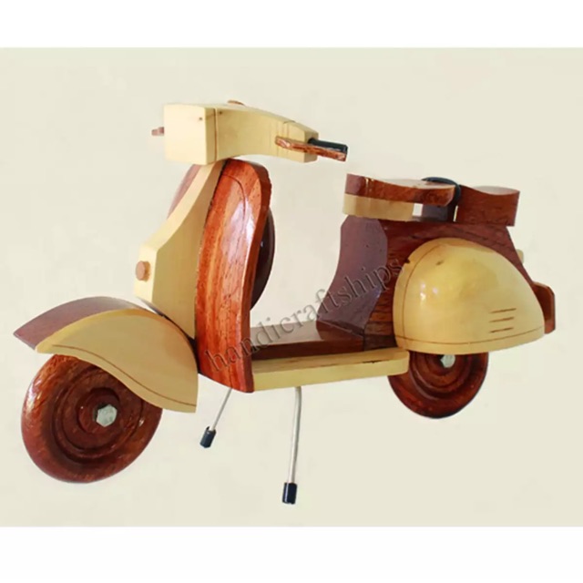 Mô hình xe vespa bằng gỗ