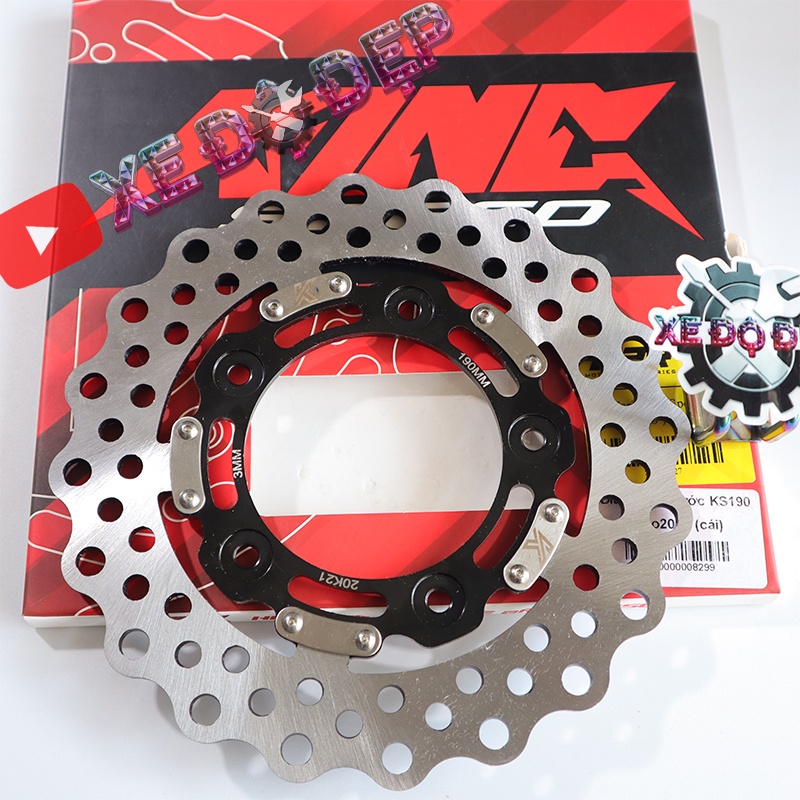 Đĩa Vario 2018 190mm Kingspeed mẫu mới 2022