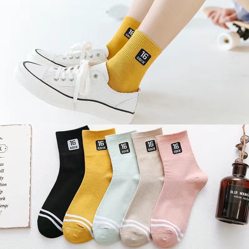 Tất chân cổ cao/ ngắn Pison, vớ Ulzzang Hàn Quốc cute nhiều màu - 01 đôi