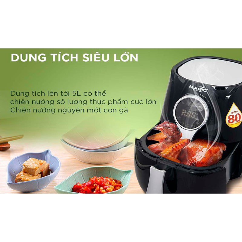 Nồi chiên nướng không dầu Magic Eco AC100 4.5L (made in thailan)