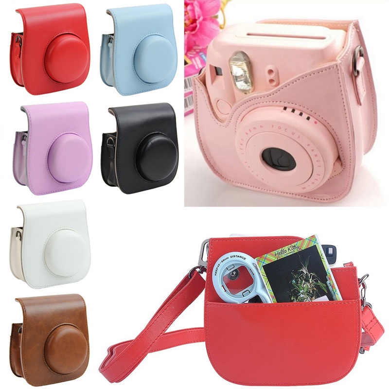 Túi Da Đựng Máy Ảnh bonj Mini 8 Có Dây Đeo Vai